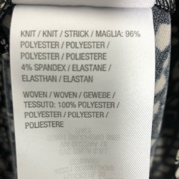 Susan Graver Liquid Knit Top with Chiffon New NWOT - Picture 11 of 11